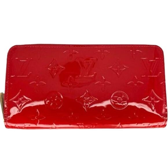 Louis Vuitton Monogram Vernis Red Zippy Wallet - Picture 1 of 8